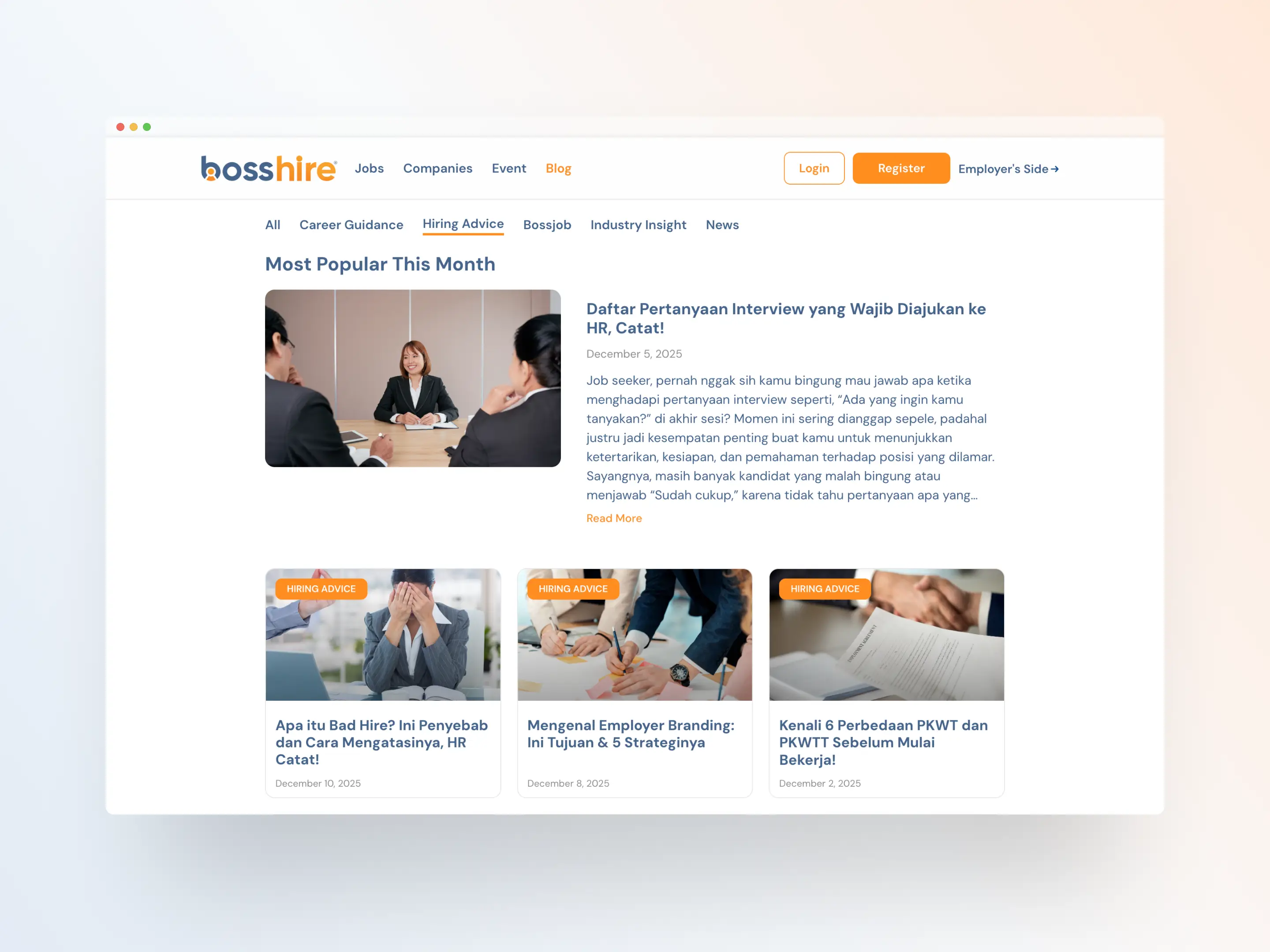 Bosstalk screenshot